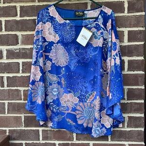 bob mackie wearable art blouse